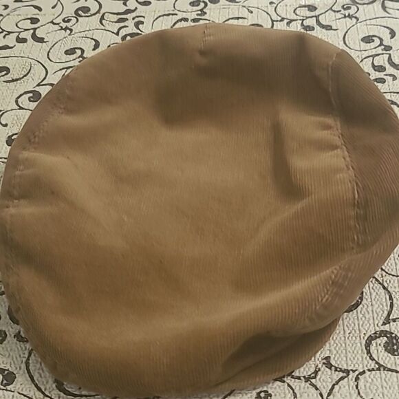 Brown Newsboy Corduroy Cap - Picture 2 of 5